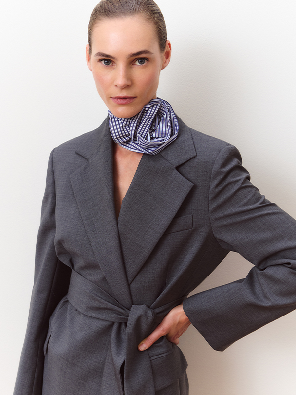 Veste ceinturée