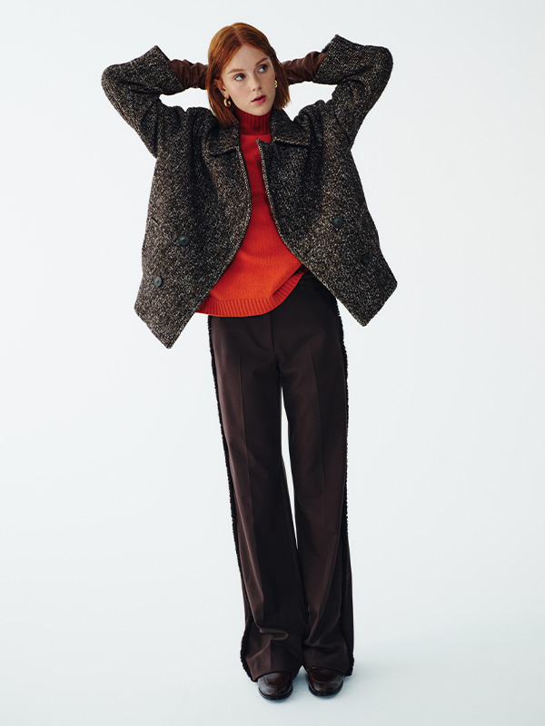Pantaloni Velluto Marrone Intrend