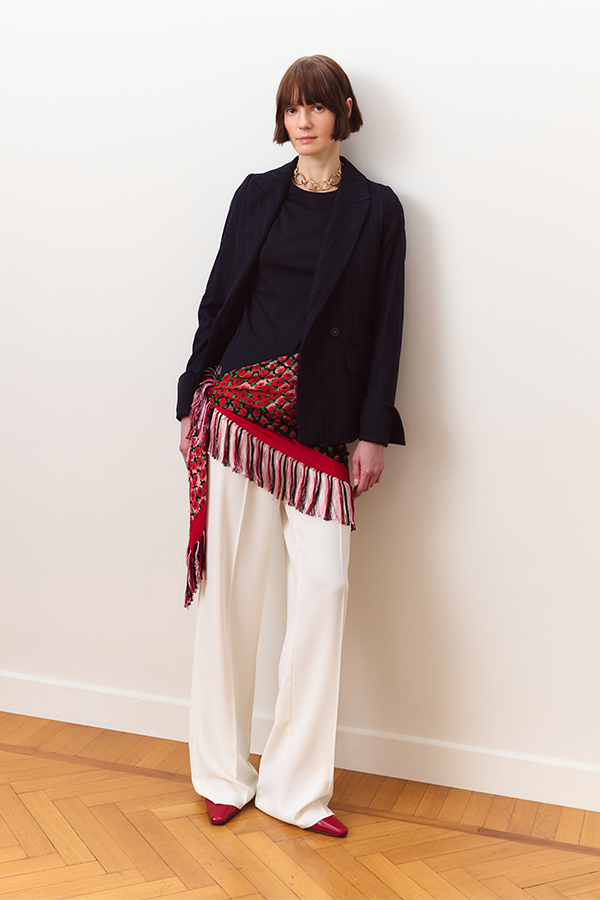 Pantalon fluide en crêpe