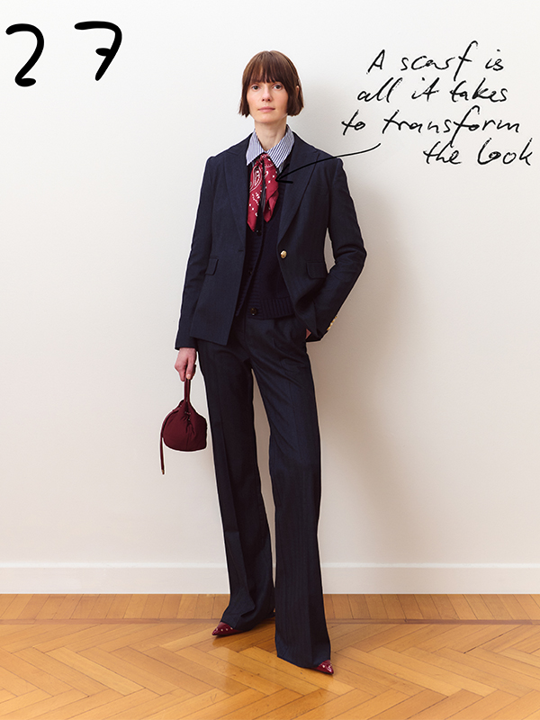 Blazer en gabardine effet jean