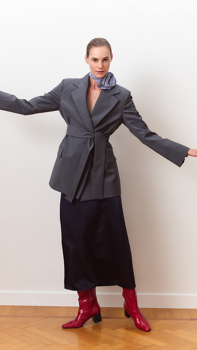 Veste ceinturée